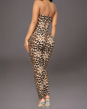 Leopard Print Jumpsuit