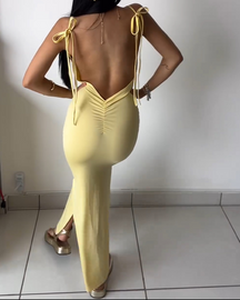 Slinged Sexy  Backless Slim Fit Dress (Pre-Sale)