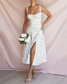 Rosebud Floral Midi Sundress