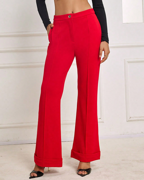 Casual Pants Flared Baggy Trousers