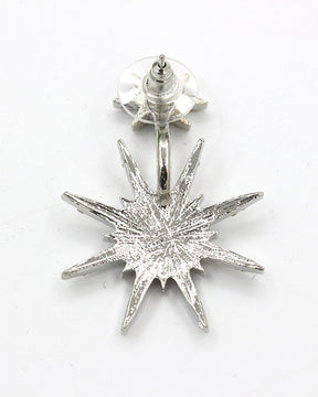 Diamond Guardian Snowflake Stud Earrings