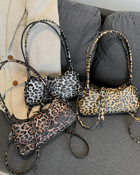 Vintage Leopard Underarm Tote