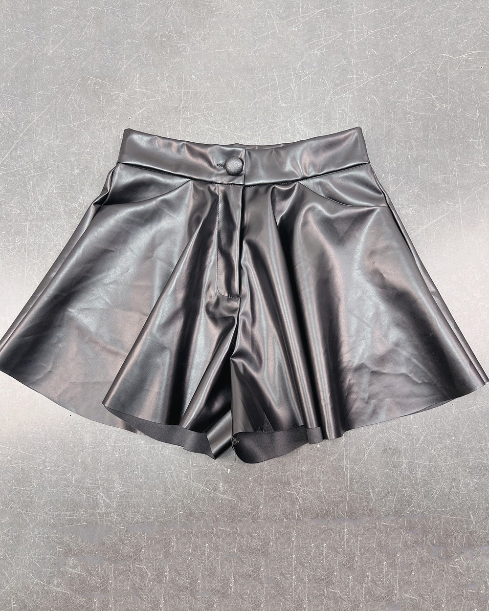 High Waist Pu Leather Pants Skirt