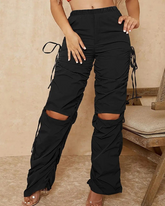 Tie-Up Casual Trousers