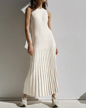 Camille Knit Pleat Maxi Dress