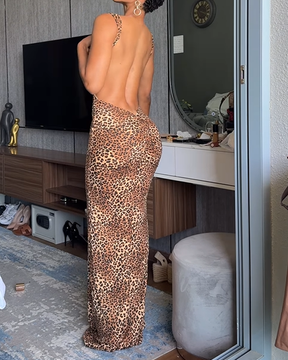 Leopard Print Fitted Dress (Pre-Sale)
