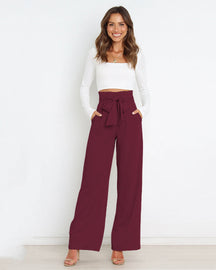 Casual Versatile Wide Leg Trousers