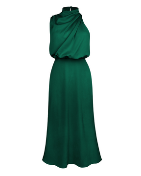 Elegant Satin Sleeveless Dress