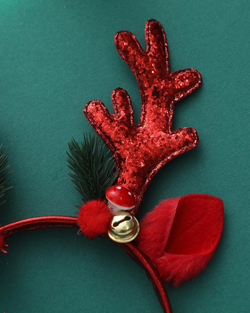 Christmas Elk Sequin Headband