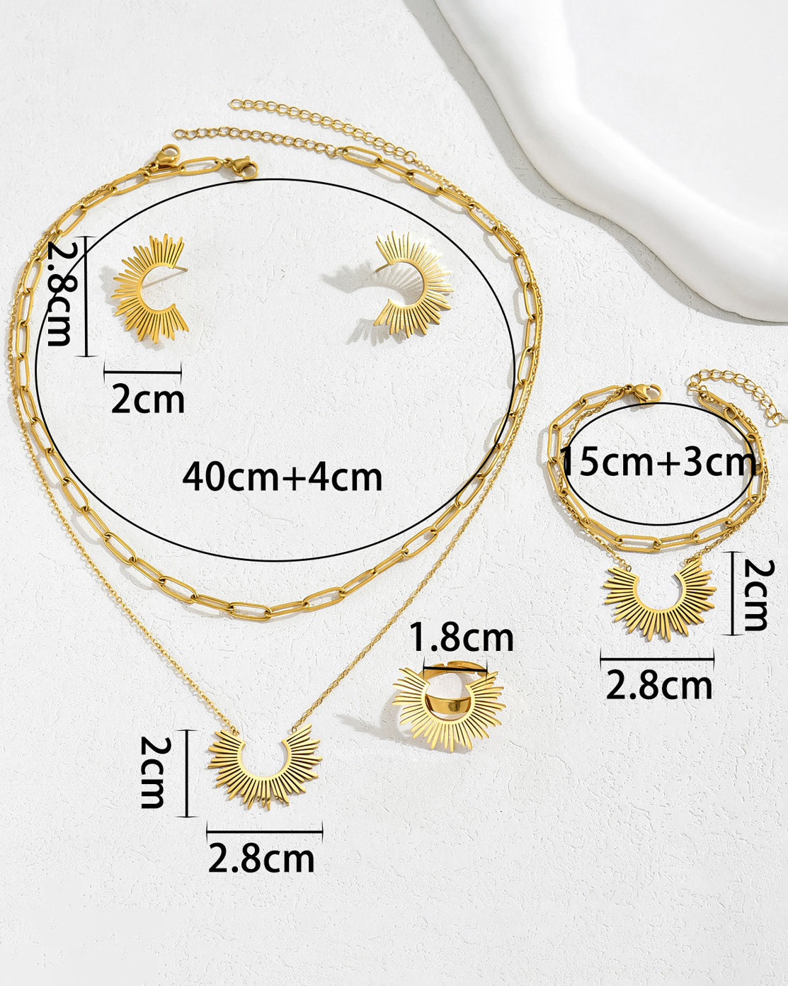 Sunflower Jewelry Set