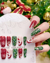 Christmas Cartoon Cute Wearing Nails