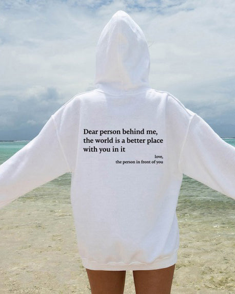 Sweatshirt mit Kapuze und Buchstaben-Print