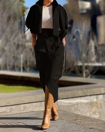 Versatile Temperament Skirt Suit