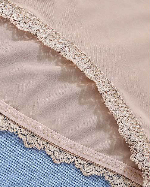 Lace Pure Cotton Ice Silk Thin Strap Low Waist Breathable Seamless Briefs