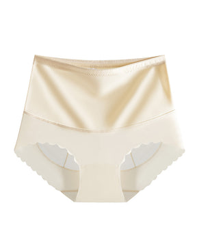 High Waisted Tummy-Controlling Silk Temperature-Changing Antibacterial Crotch Panties