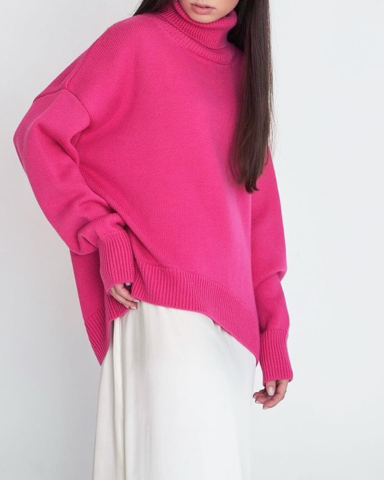 Turtleneck Loose Knit Sweater