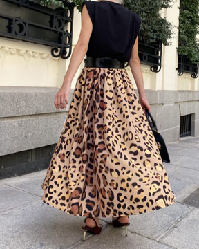 Leopard Print Temperament Skirt