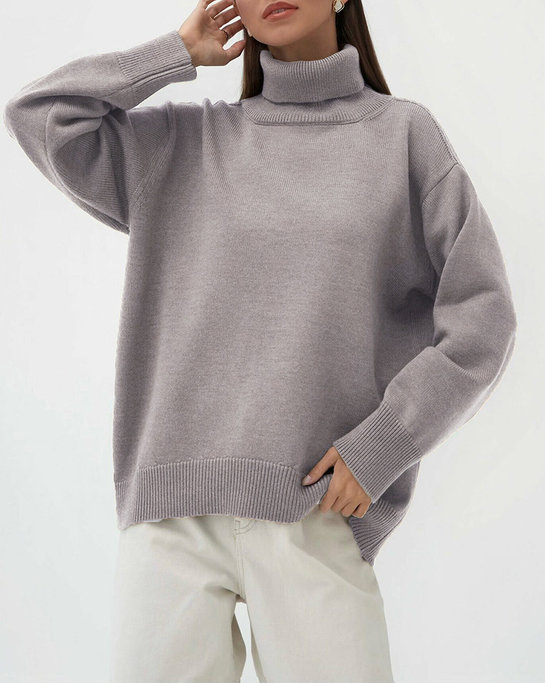 Turtleneck Loose Knit Sweater