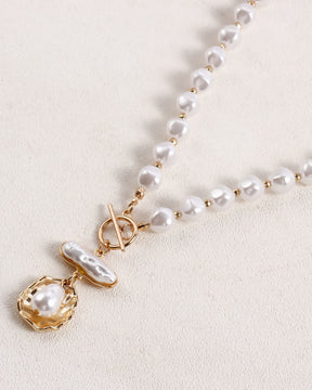 Imitation Pearl Beaded Necklace