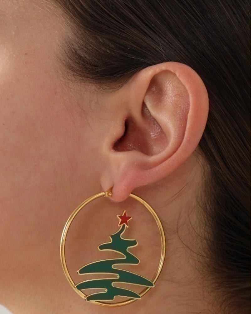 Christmas Light Luxury Earrings