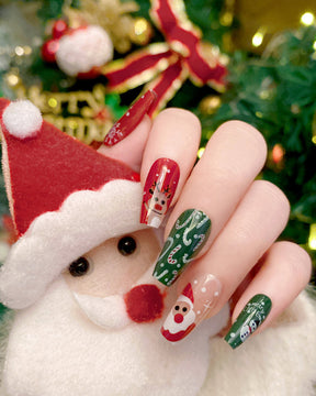 Christmas Cartoon Cute Wearing Nails