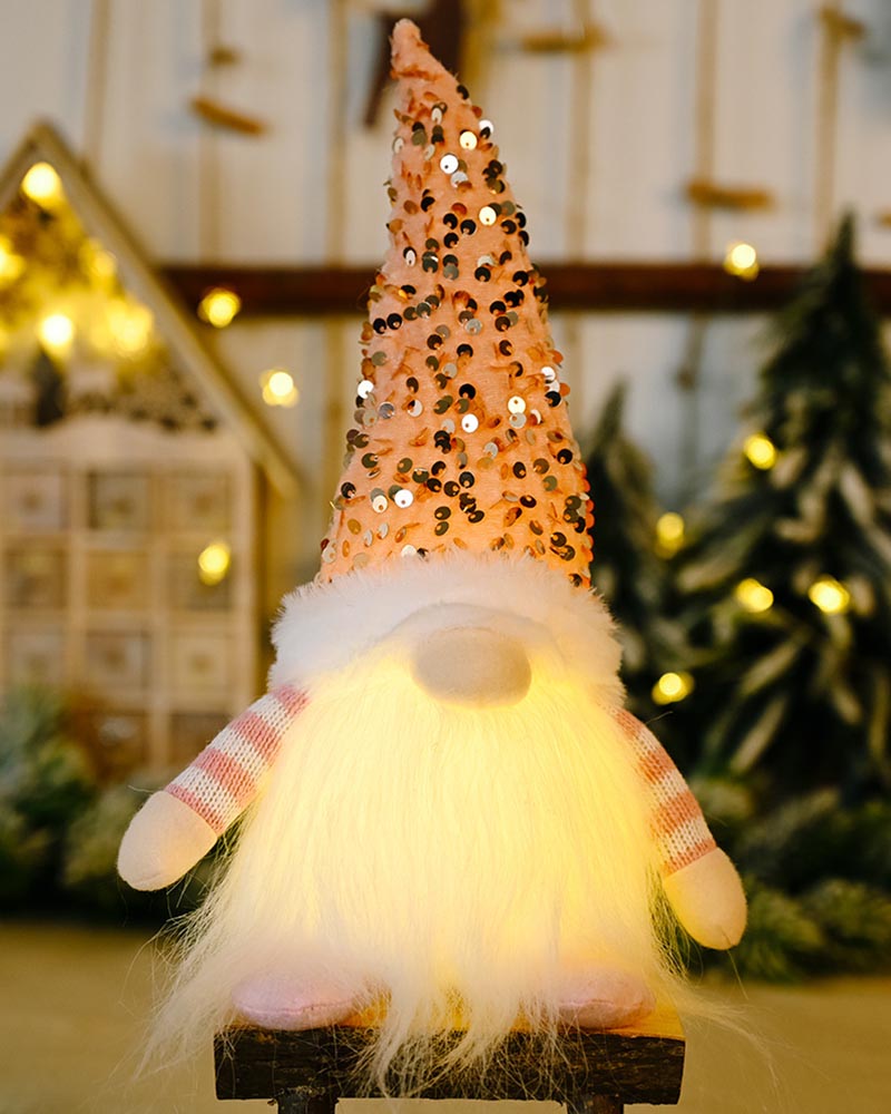 Christmas Glow Faceless Doll Ornament