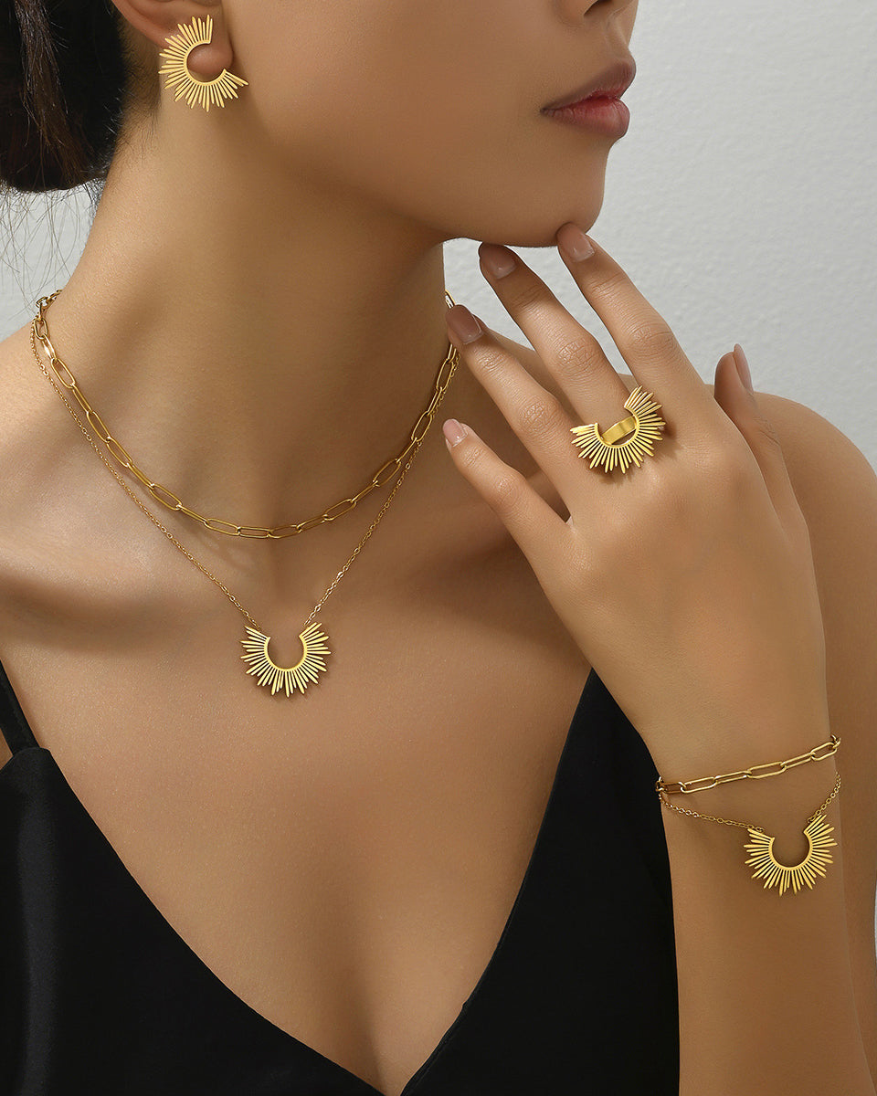 Sunflower Jewelry Set