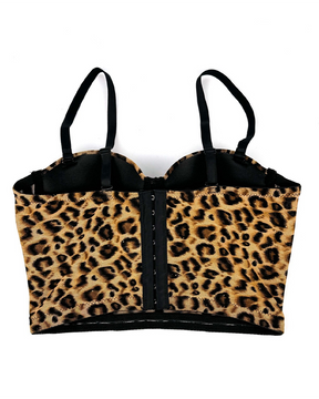 Leopard Print Clothing Fishbone Bra