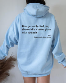 Plain Letter Sweatshirt Hoodie