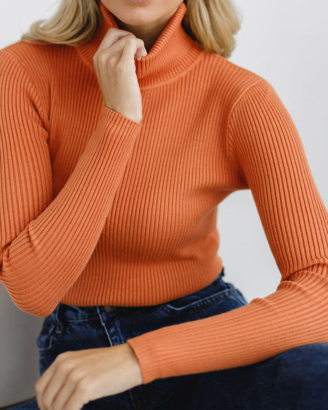 Turtleneck Pit Pullover Sweater