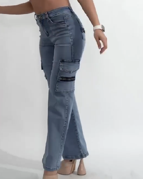 Straight Leg Multi-Bag Jeans  (Pre-Sale)