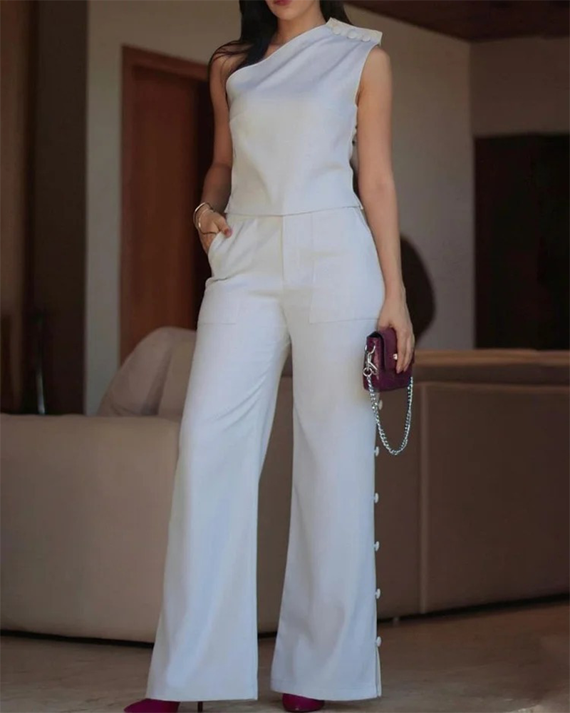 Casual Pure Shoulder Trousers Pure Suit