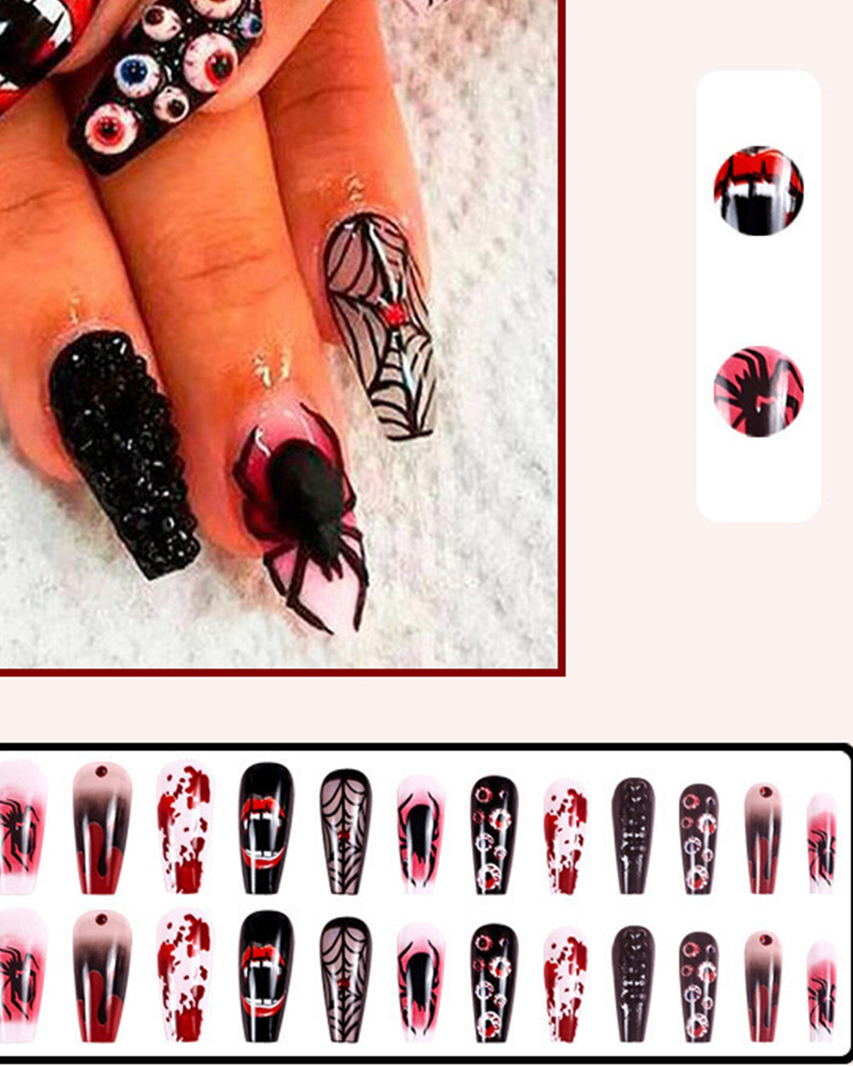 Halloween Face Nail Sticker