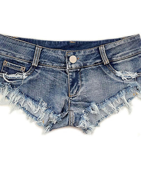 Sexy Mini-Shorts aus zerrissenem Denim mit niedriger Taille und Po-Lifting für Damen 