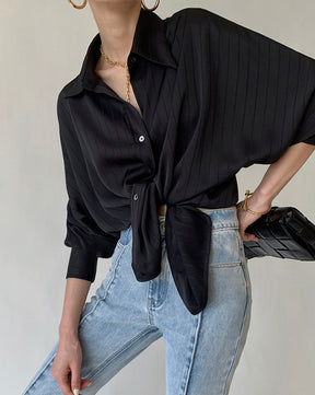 Camisa extragrande con cuello abotonado Charlotte