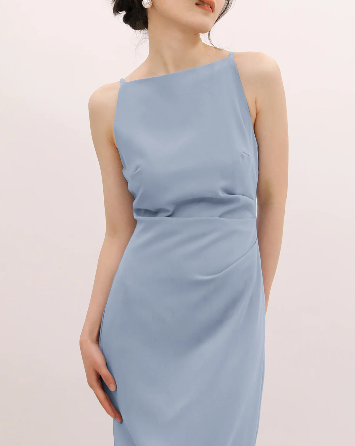 Silent Sea Boat Neck Midi Dress