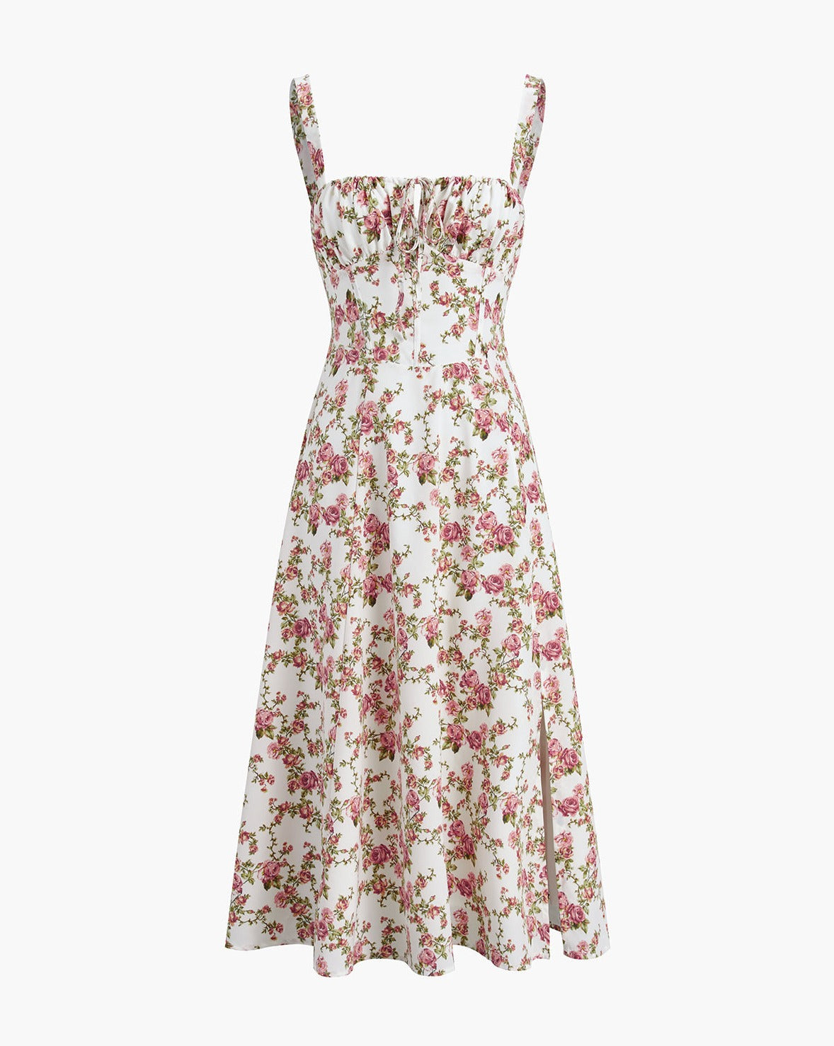 Rosebud Floral Midi Sundress