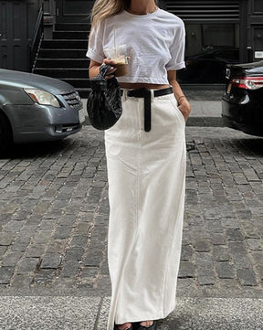 Parisian Slit Maxi Skirt