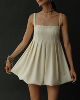 Sacred Dream Pleat Skater Short Dress