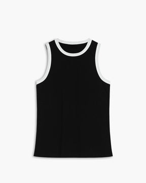 Worth A Million-Tanktop mit Kontrastbesatz