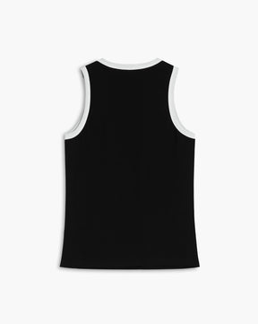 Worth A Million-Tanktop mit Kontrastbesatz