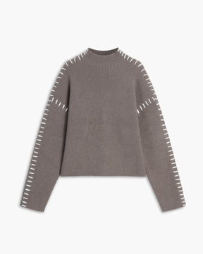 Übergroßer Pullover mit Stehkragen von Shift The Focus