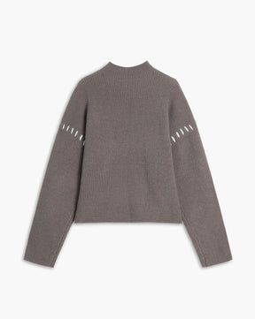 Übergroßer Pullover mit Stehkragen von Shift The Focus