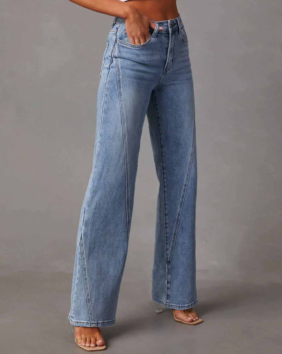 Vintage Jeanshose mit geradem Bein