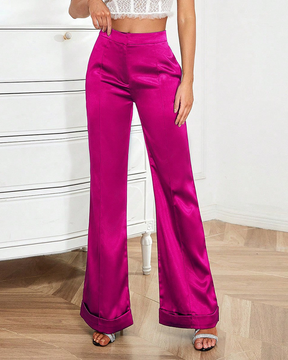 Casual Pants Flared Baggy Trousers