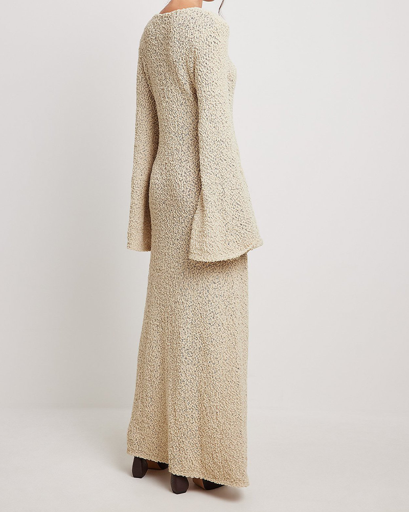 Elegant Versatile Sweater Long Dress