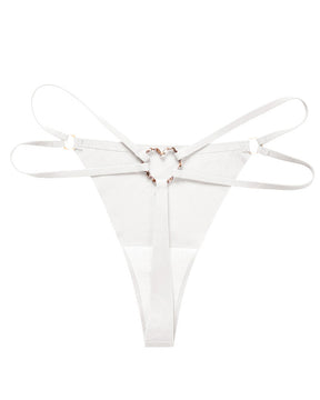 Seamless One-Piece Metal Ring Pure Lust Sexy Thong