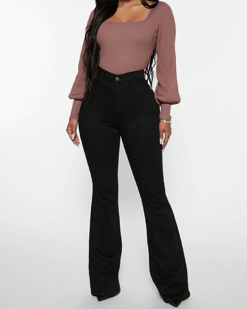 Stretchy High-Waisted Pants