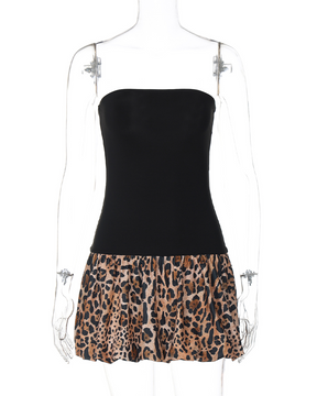 Leopard Print Mini Dress