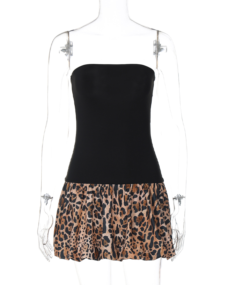 Leopard Print Mini Dress